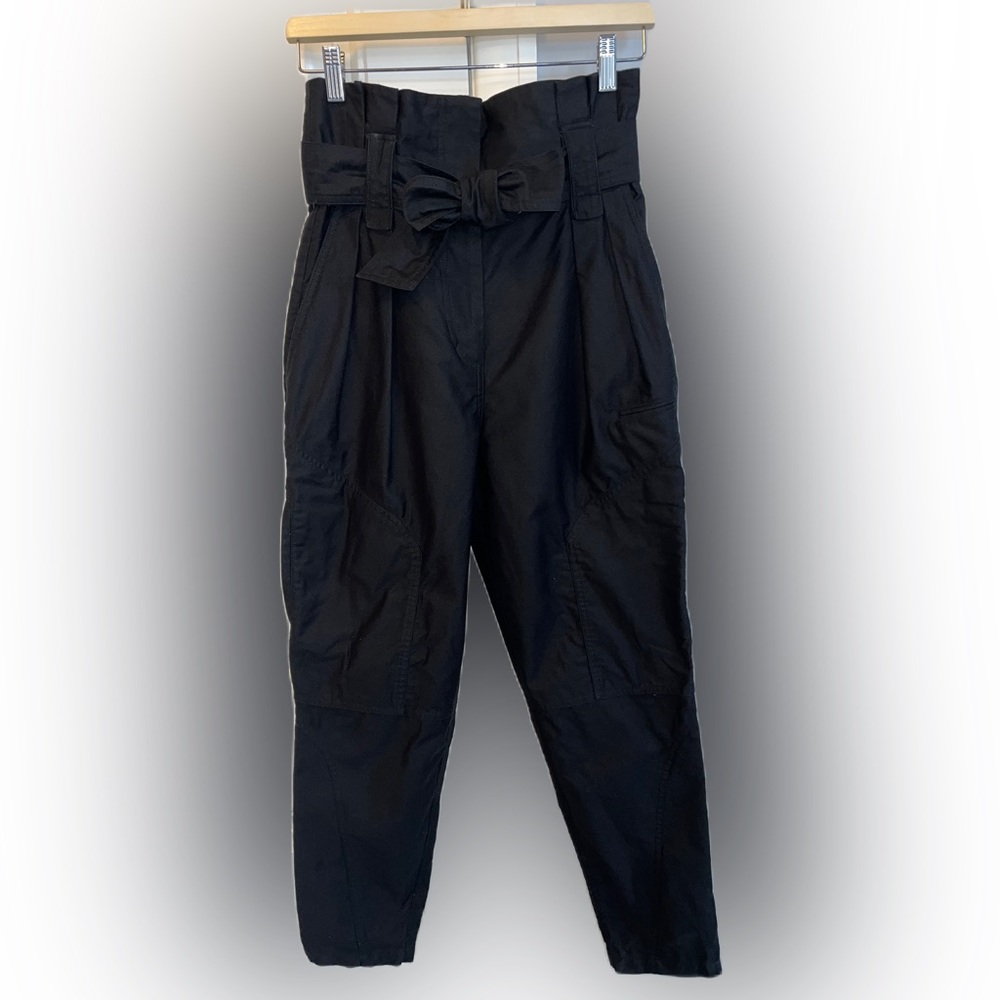 IRO High-Waisted Paper bag Pants with Belt 38